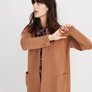 Madewell sweater-coat - camel, XXS